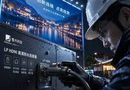 户外大屏连接难题怎么破?惟兴科技LP HDMI高清防水连接器给出答案