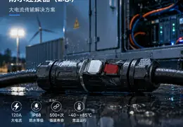 EW-LP32系列防水连接器:120A大电流、IP68防护,适合大功率设备的稳定连接方案