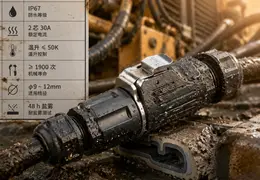 挖掘机工况下如何挑选防水连接器？