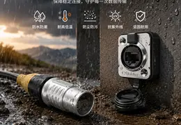 户外高清摄像头防水RJ45网络连接器技术原理与应用要点