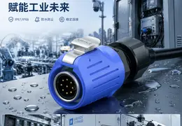 推入式快速锁紧技术：惟兴科技LP防水连接器如何破解工业连接难题 在户外照明、工业自动
